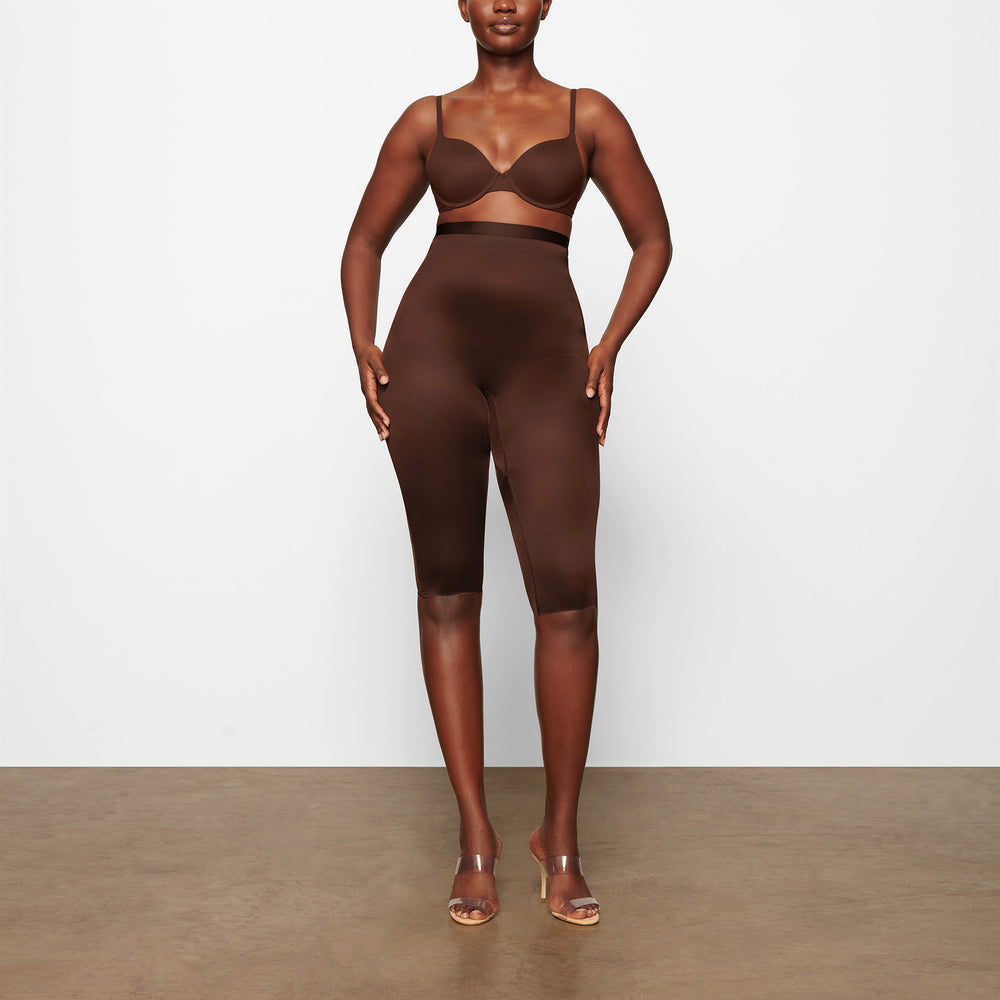 Skims BARELY THERE CROPPED Leggings Cocoa | FPAX02853