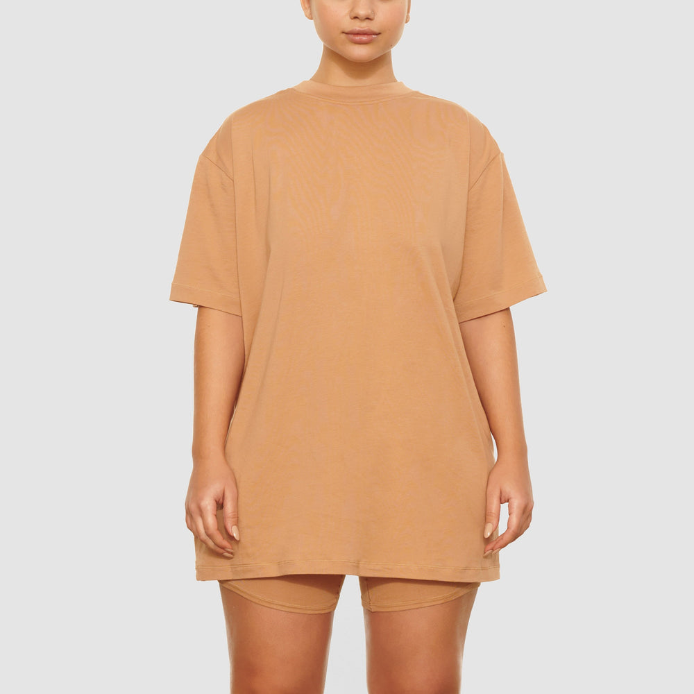 Skims BOYFRIEND T-shirt Ochre | VSAI91685