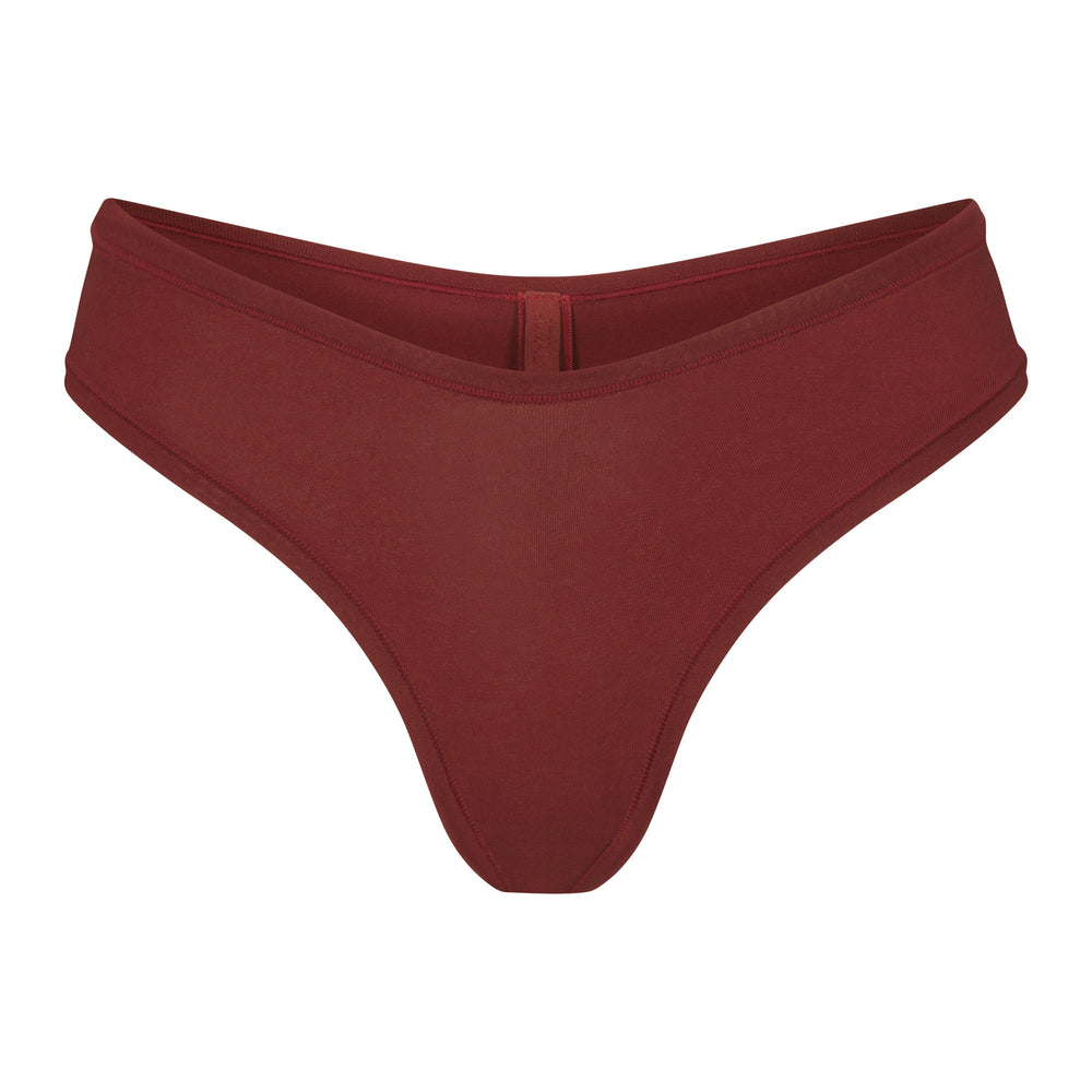 Skims COTTON JERSEY DIPPED Thong Sangria | IYLU05873