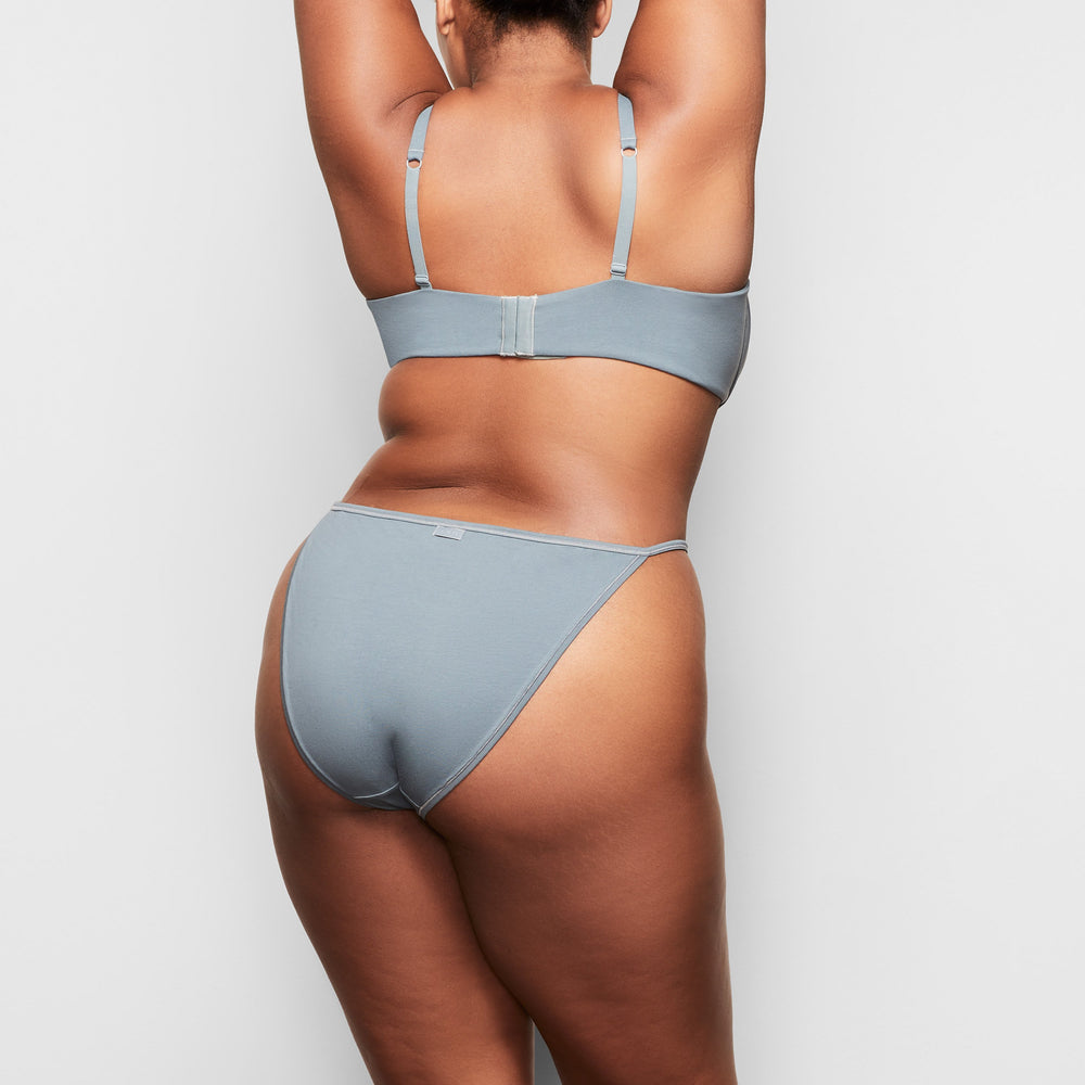 Skims COTTON JERSEY STRING Bikini Kyanite | ONHU09185