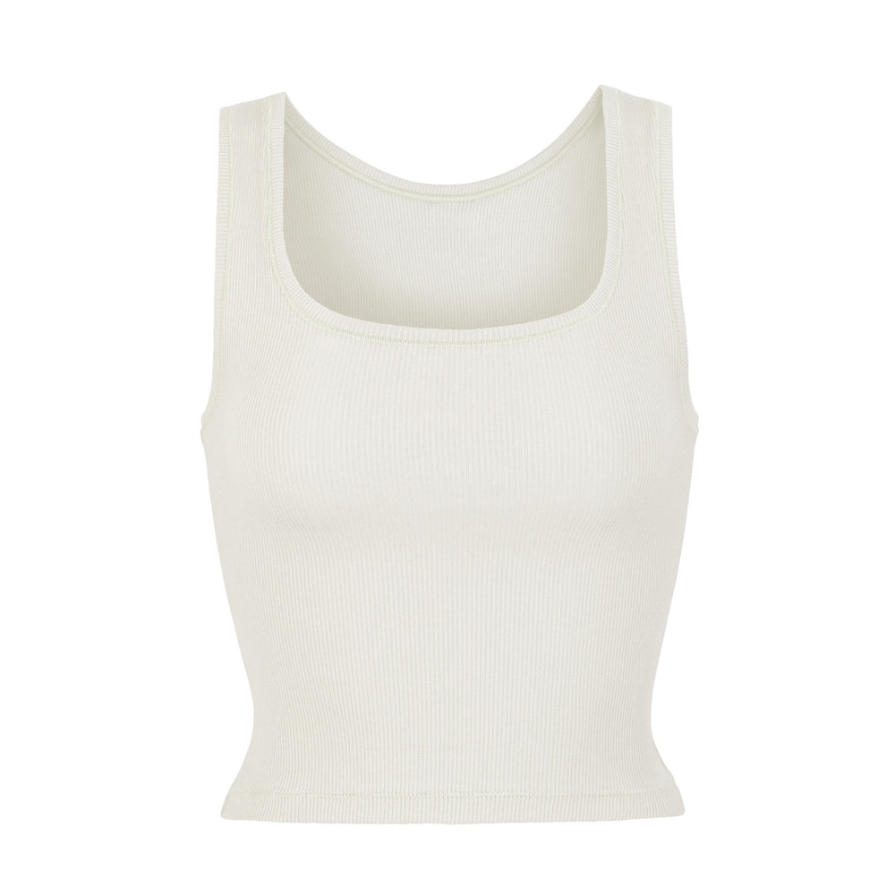 Skims COTTON RIB Tank Bone | JIXC02319