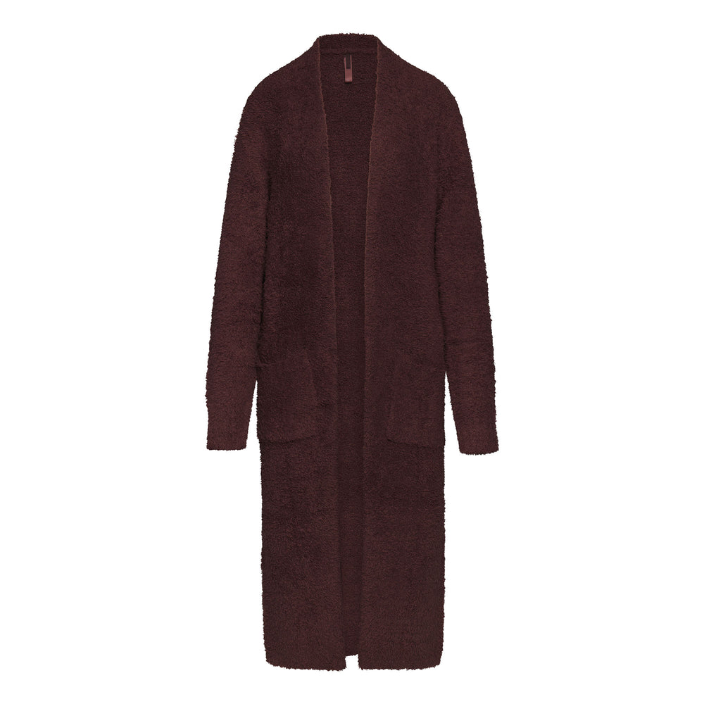 Skims COZY KNIT Robe Garnet | AGMQ65280