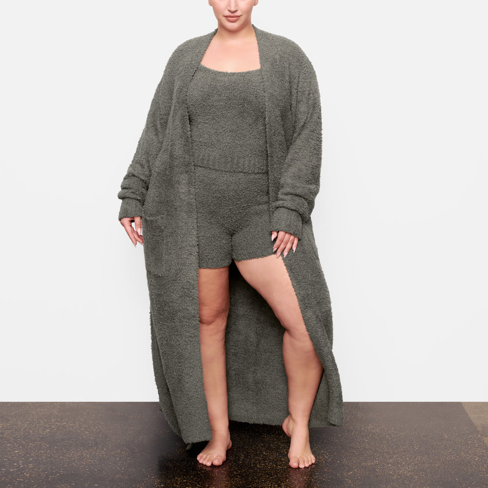 Skims COZY KNIT Robe Juniper | KCQB56409