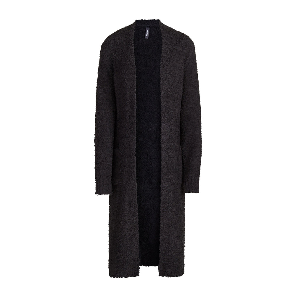 Skims COZY KNIT Robe Onyx | HJZV40219