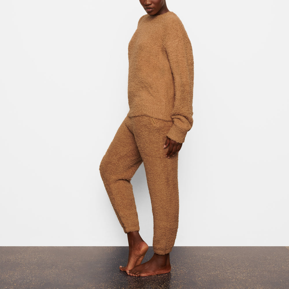 Skims COZY KNIT UNISEX Joggers Camel | CIDH36752