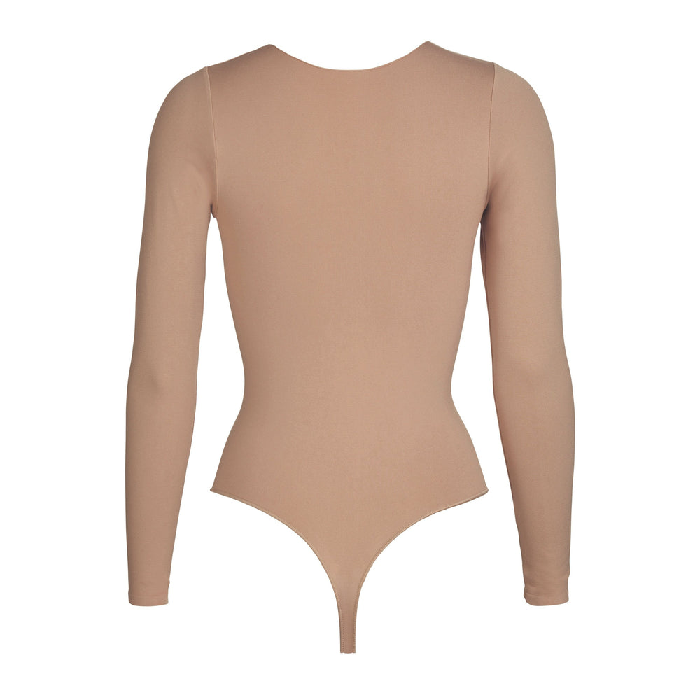 Skims ESSENTIAL CREW NECK Long Sleeve Bodysuit Sienna | UDWT04832