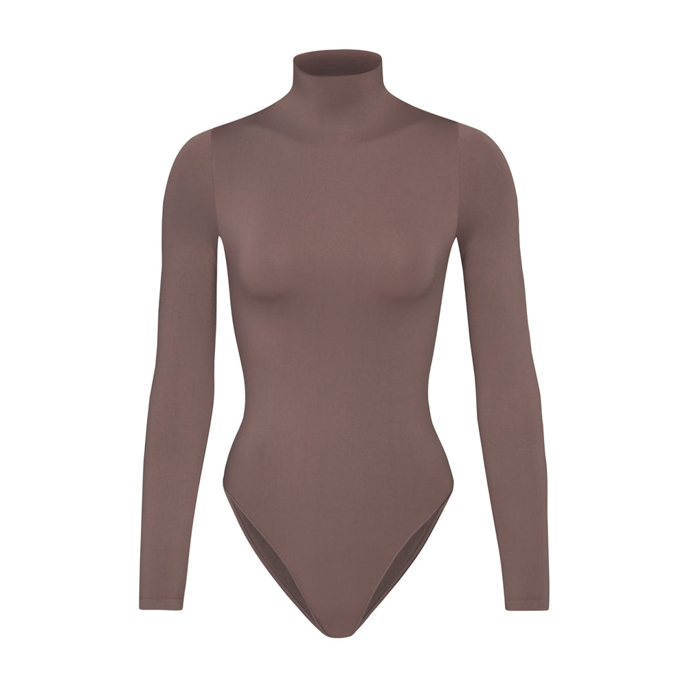 Skims ESSENTIAL MOCK NECK Long Sleeve Bodysuit Amethyst | LSDV96724