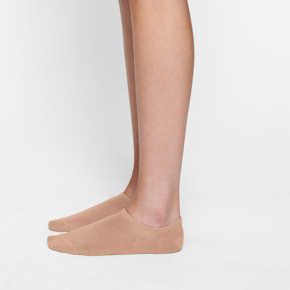 Skims EVERYDAY LOW RIB ANKLE Socks Clay | ELAO47628