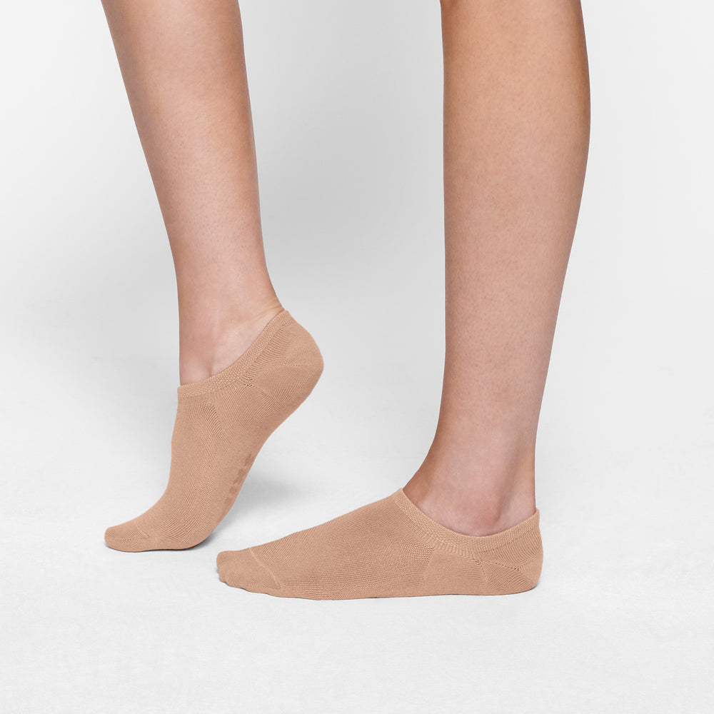 Skims EVERYDAY LOW RIB ANKLE Socks Clay | ELAO47628