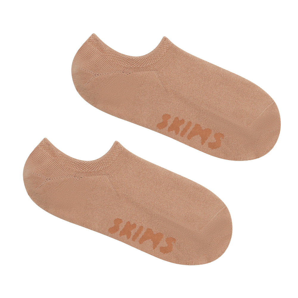 Skims EVERYDAY LOW RIB ANKLE Socks Clay | ELAO47628