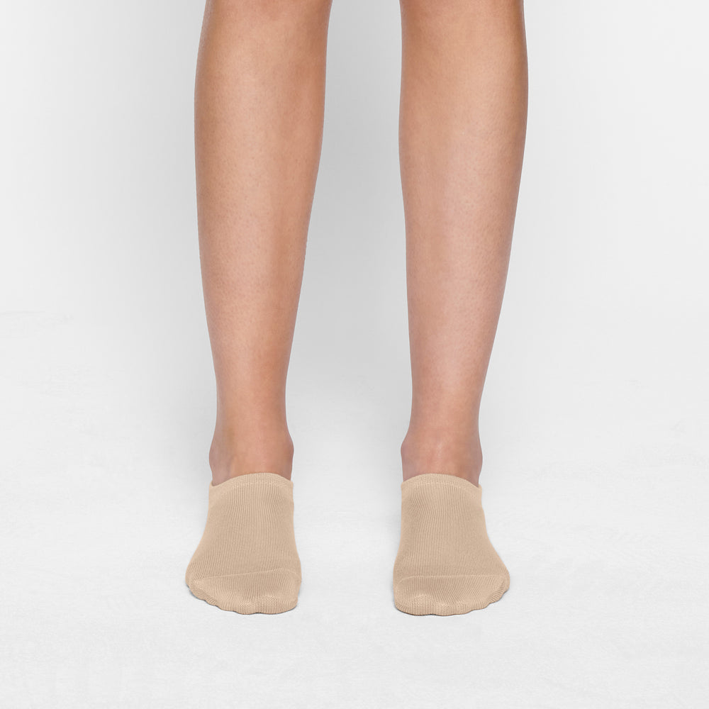 Skims EVERYDAY LOW RIB ANKLE Socks Sand | SIFK80467