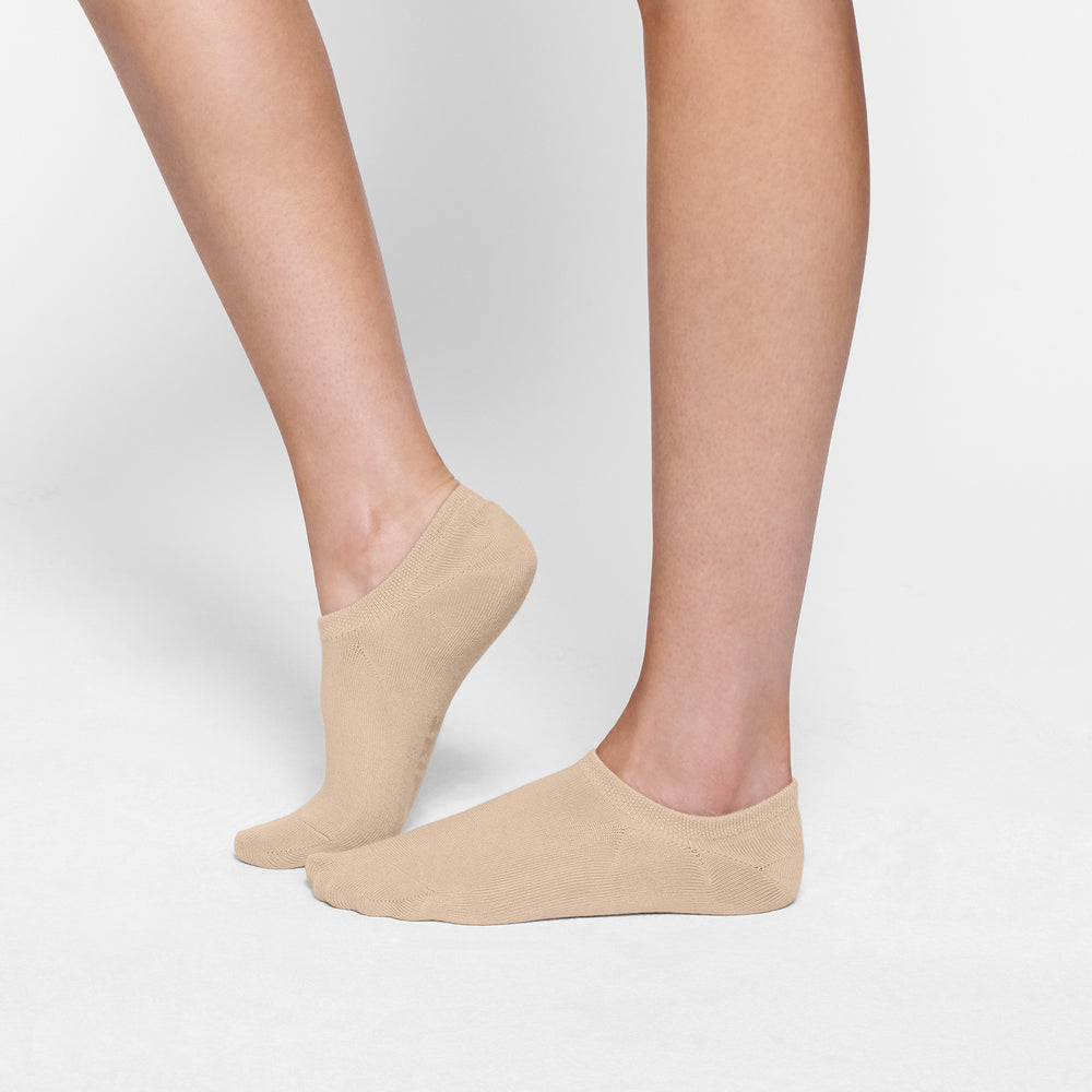 Skims EVERYDAY LOW RIB ANKLE Socks Sand | SIFK80467