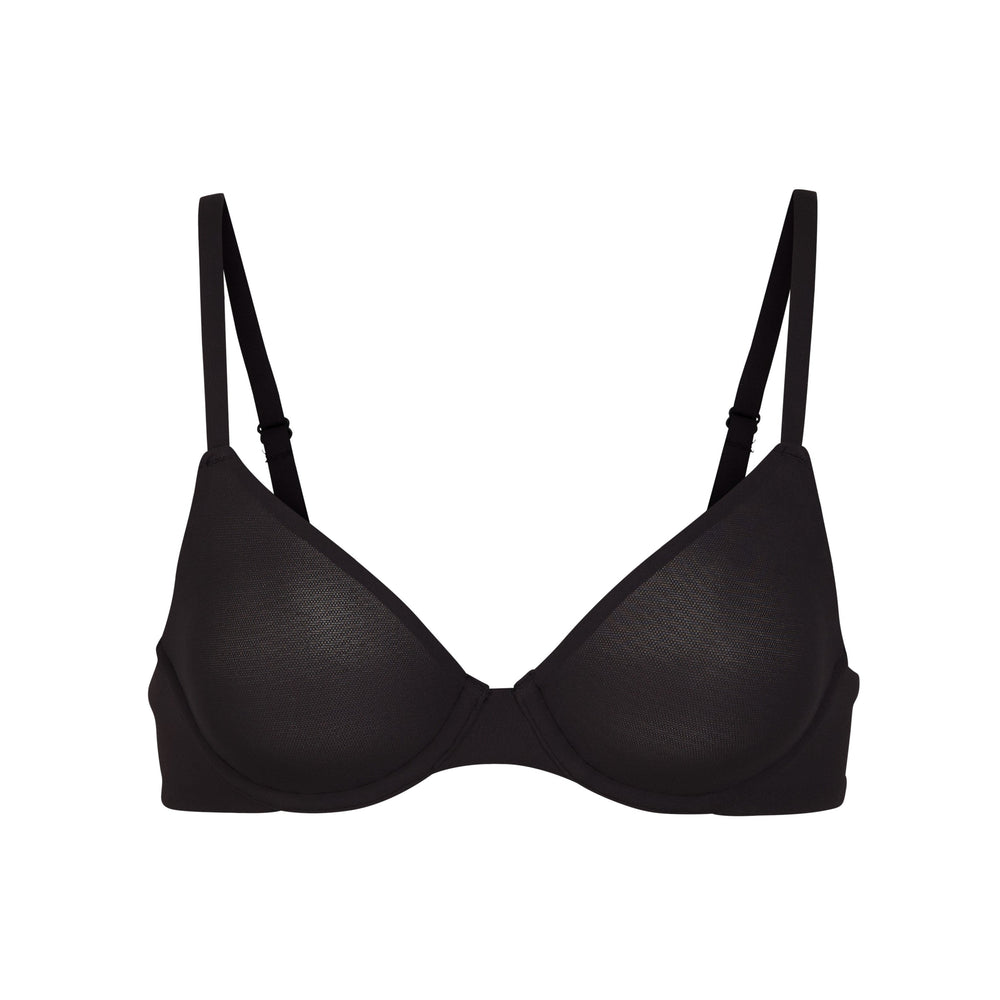 Skims FITS EVERYBODY UNLINED Underwire Bra Onyx | XWQA60123