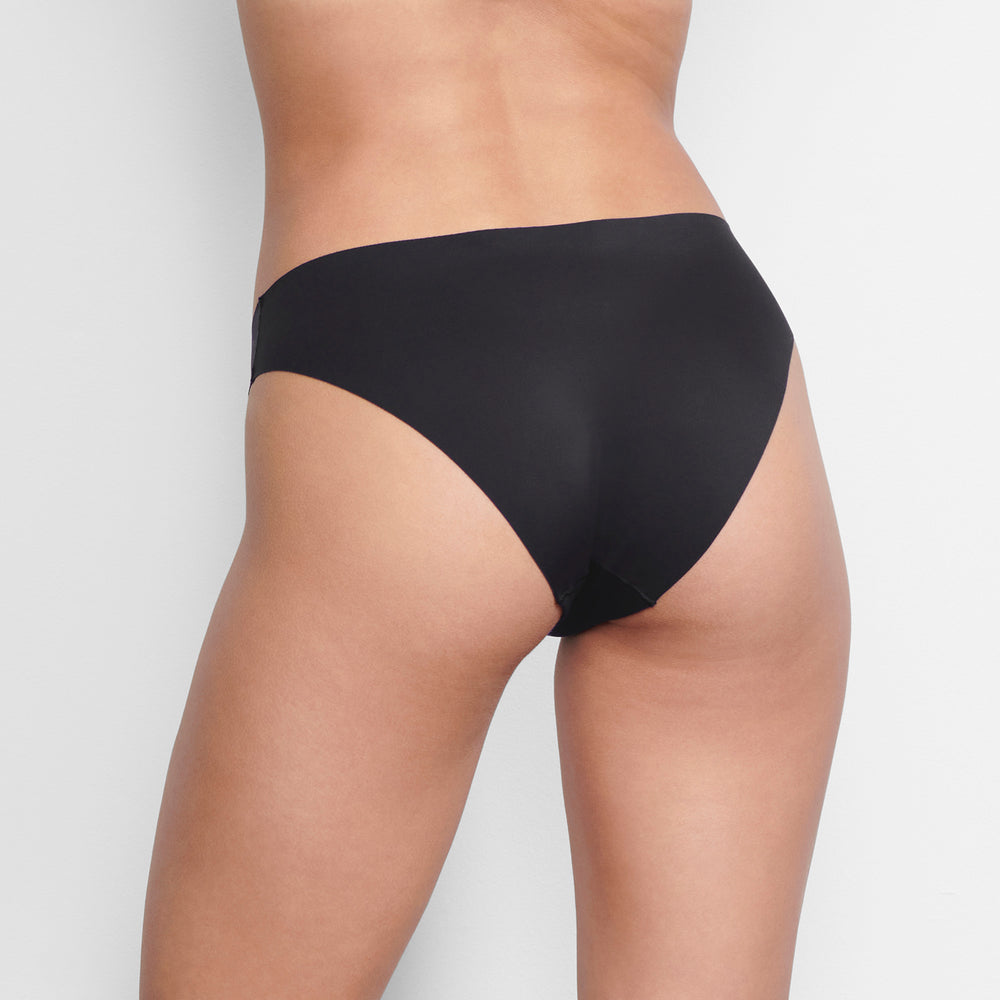 Skims FREE CUT MID WAIST Tanga Onyx | YTPA81936