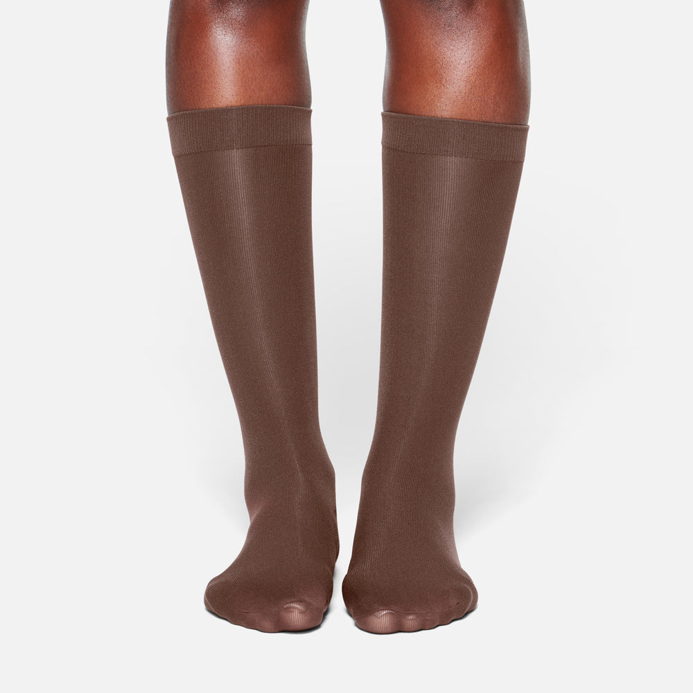 Skims HOSIERY MID CALF Socks Cocoa | MPGN49726