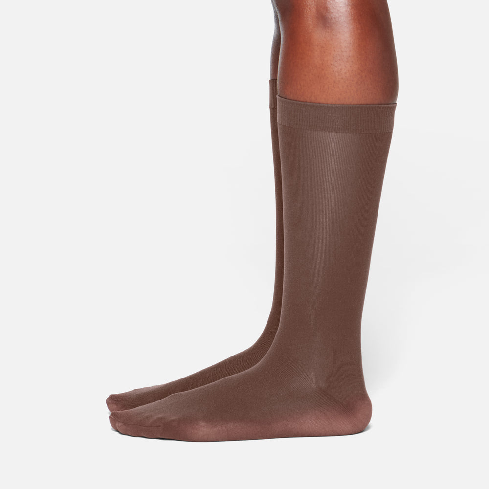 Skims HOSIERY MID CALF Socks Cocoa | MPGN49726