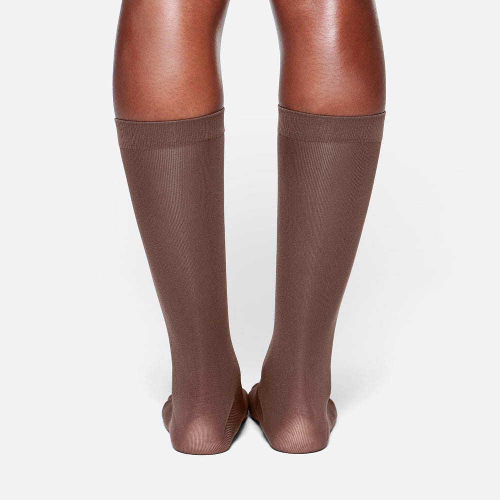 Skims HOSIERY MID CALF Socks Cocoa | MPGN49726