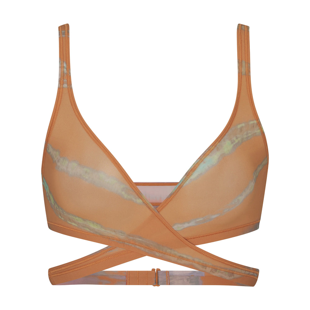 Skims JELLY SHEER WRAP Bralette Tie Dye Print | LOUW14608