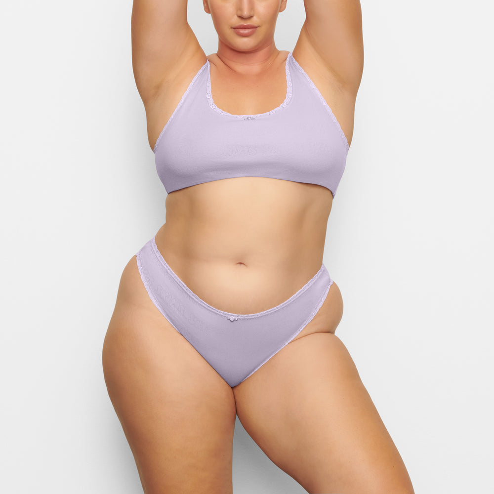 Skims LACE POINTELLE CHEEKY Brief Lavender | 2618RSAQW