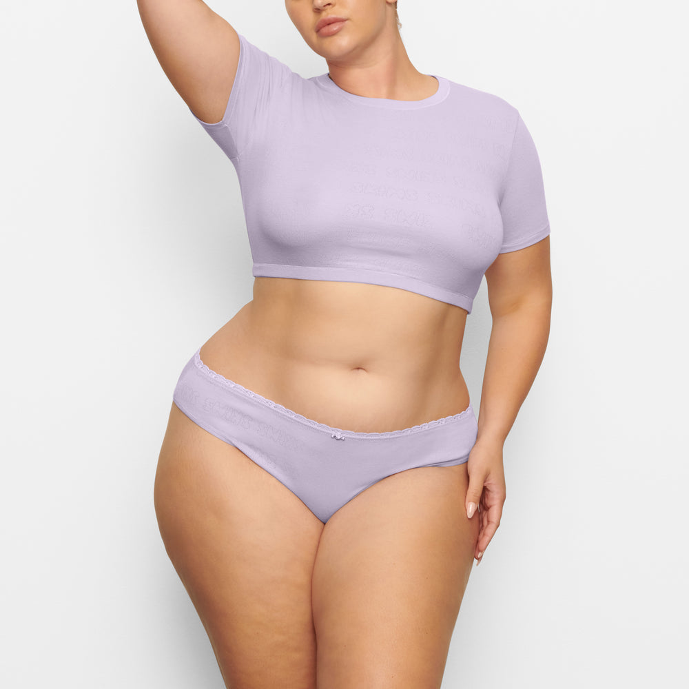 Skims LACE POINTELLE MID RISE Brief Lavender | 2746RAQWL