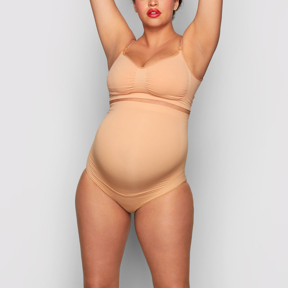 Skims MATERNITY NURSING SCULPTING BRA Maternity Shapewear Ochre | LTBG14590