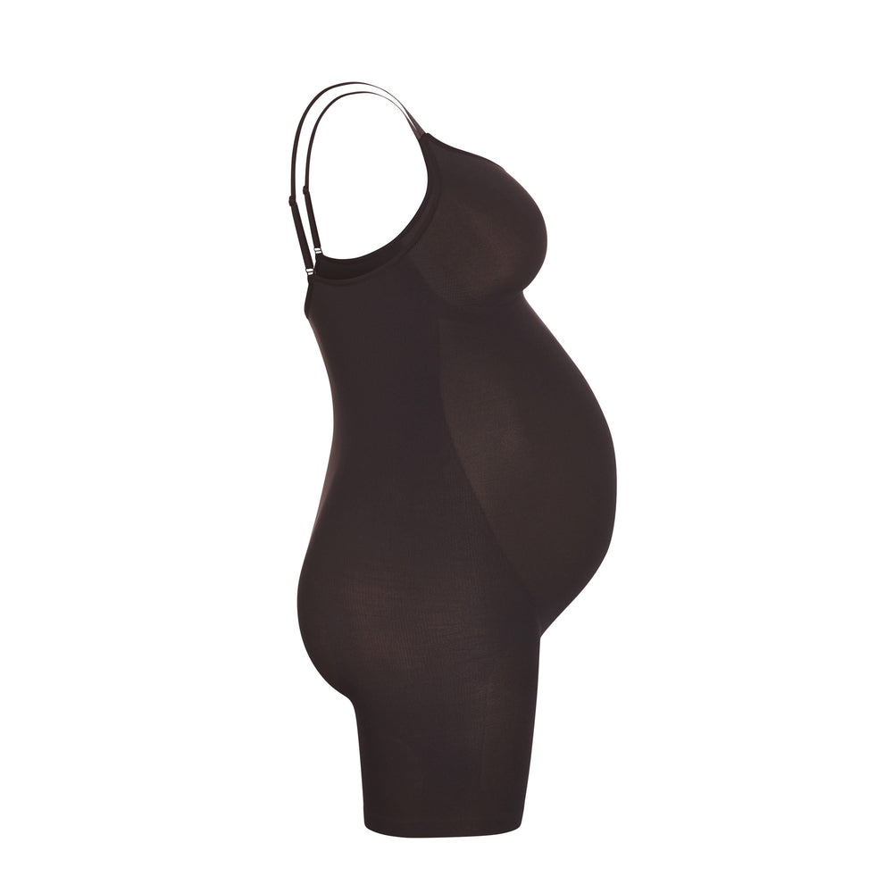 Skims MATERNITY SCULPTING BODYSUIT MID THIGH Maternity Shapewear Onyx | JMQX64170