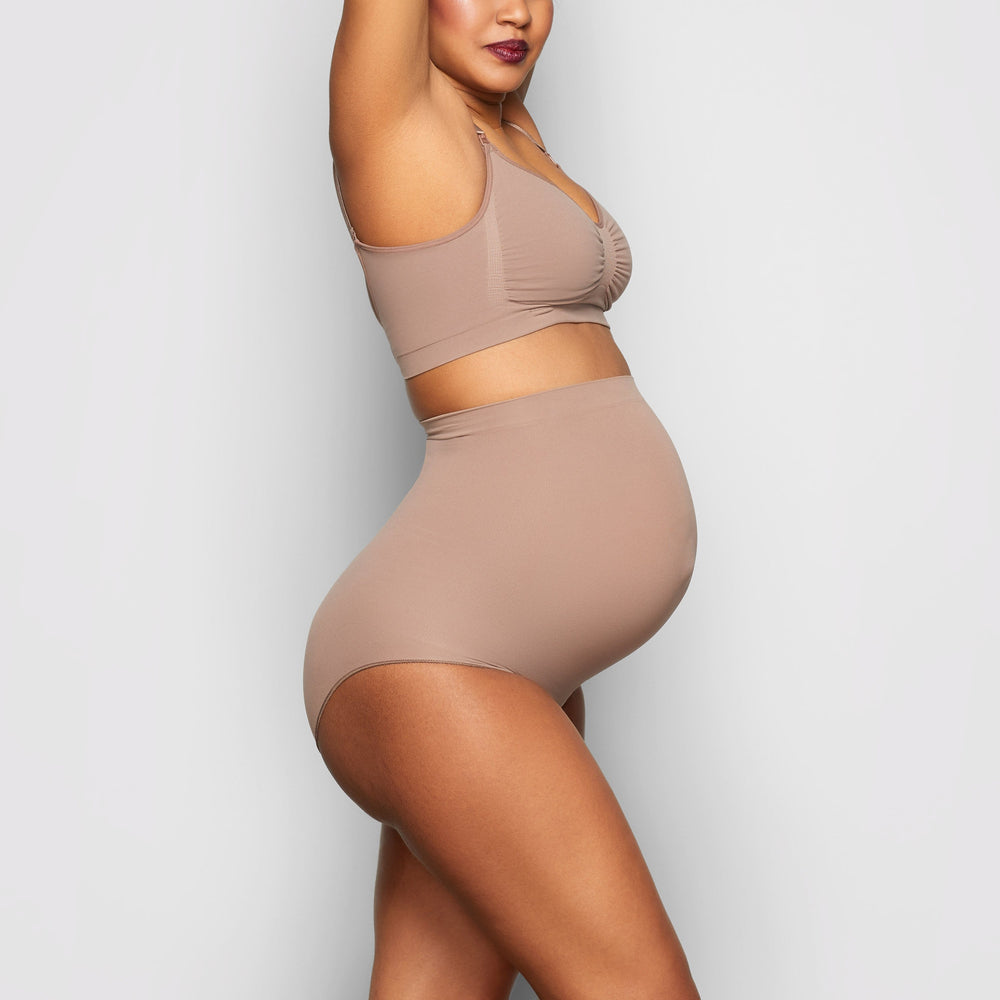 Skims MATERNITY SCULPTING HIGH WAIST BRIEF Maternity Shapewear Umber | PIKF75234