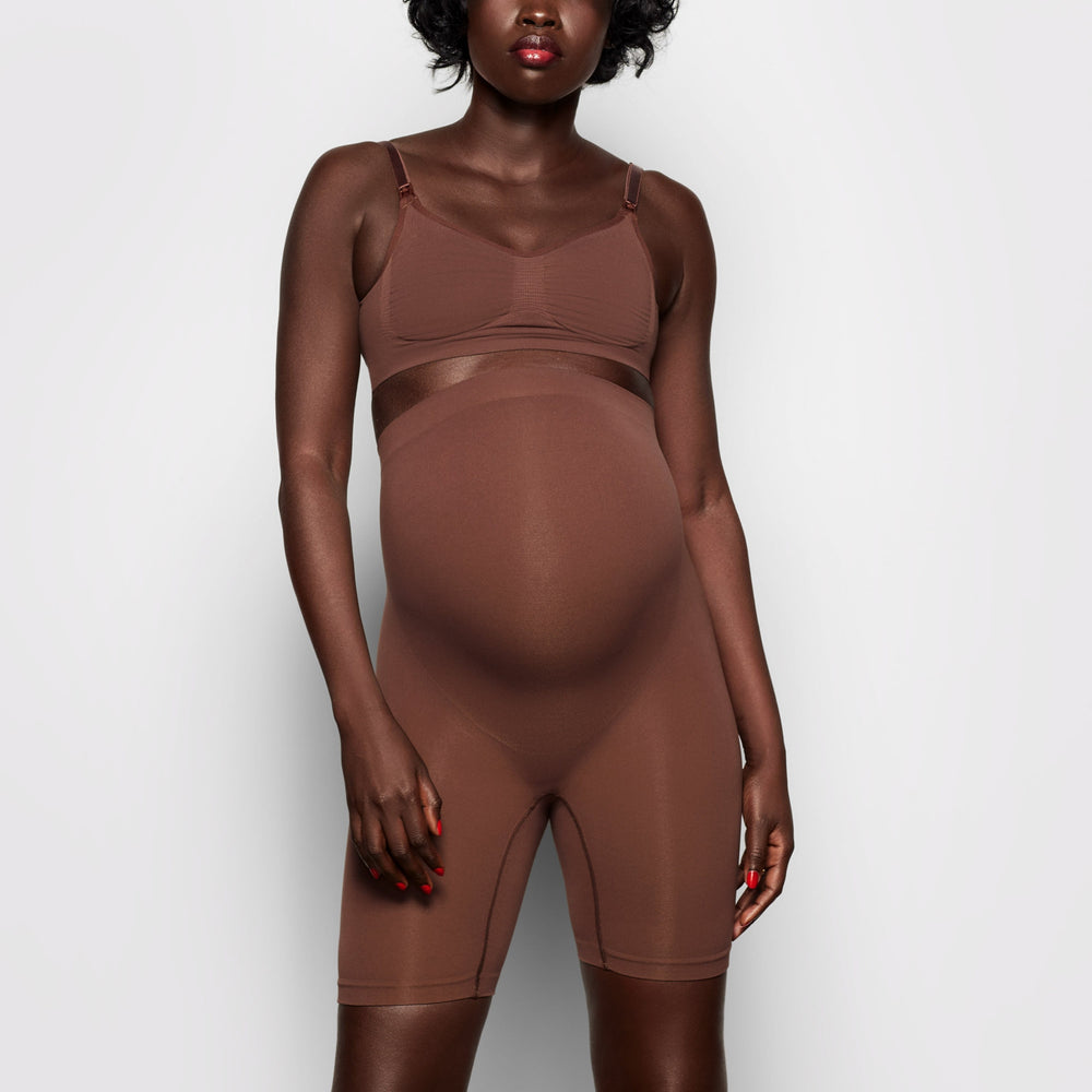 Skims MATERNITY SCULPTING SHORT MID THIGH Maternity Shapewear Cocoa | WDMA90165