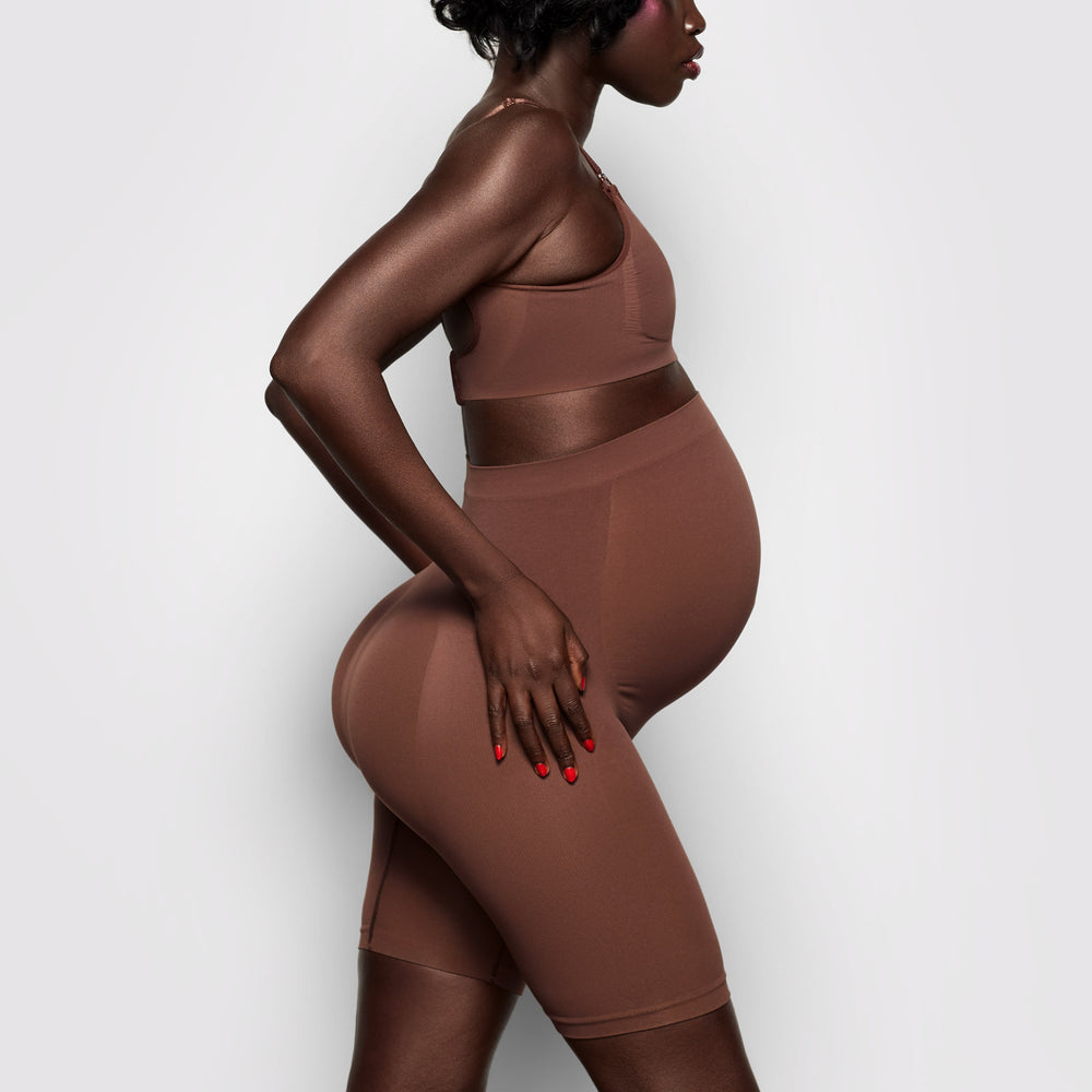 Skims MATERNITY SCULPTING SHORT MID THIGH Maternity Shapewear Cocoa | WDMA90165