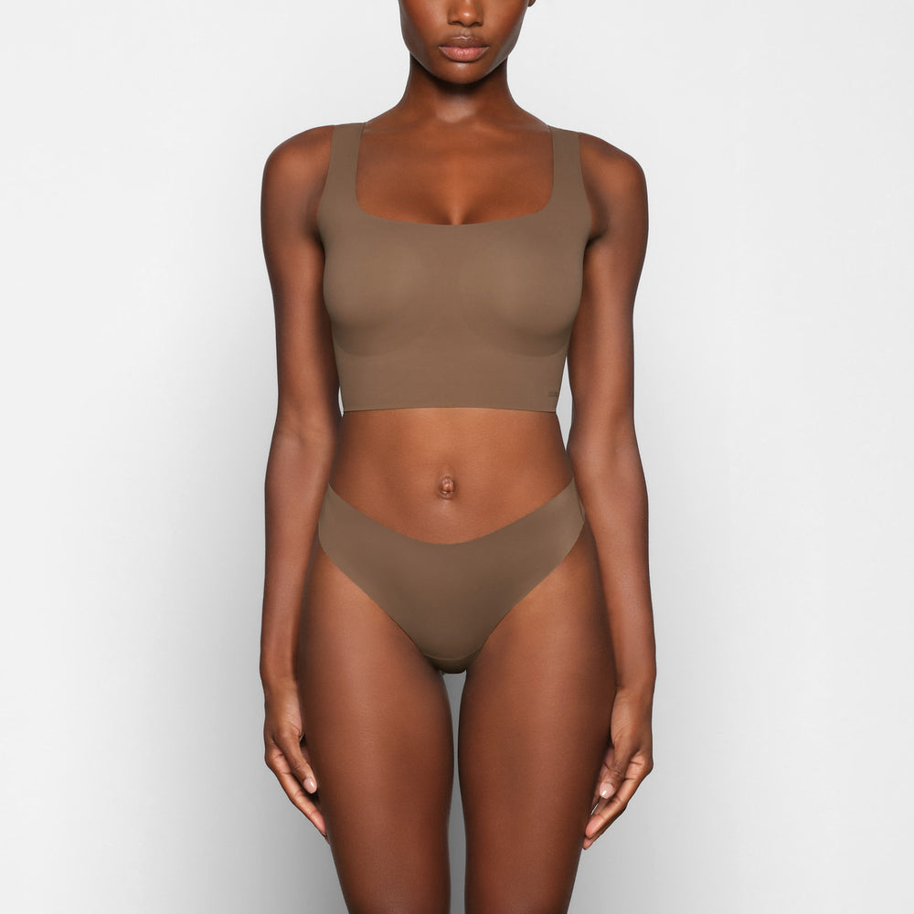 Skims NAKED TANK Scoop Neck Bra Oxide | PIJX92548