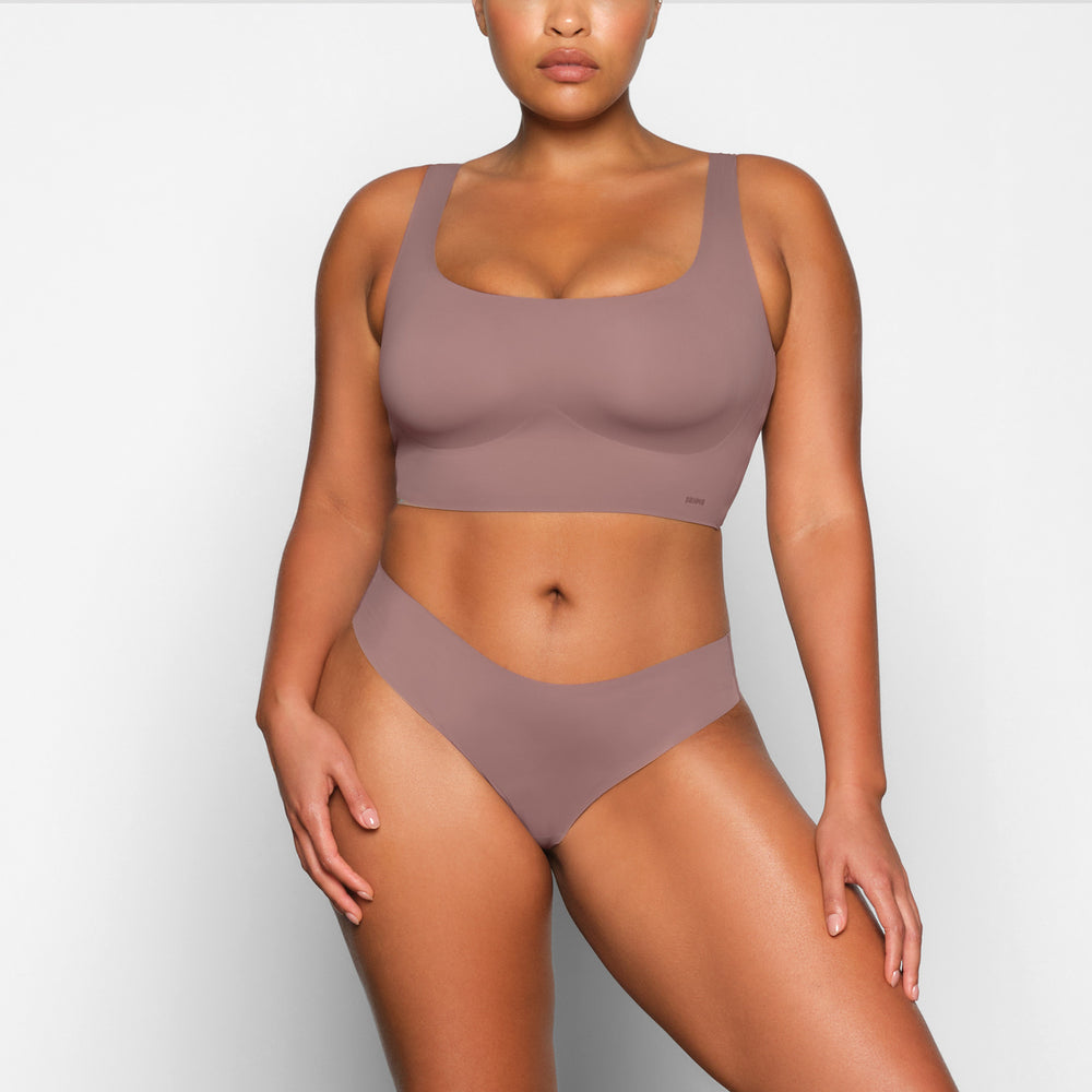 Skims NAKED TANK Scoop Neck Bra Umber | TOIQ59260