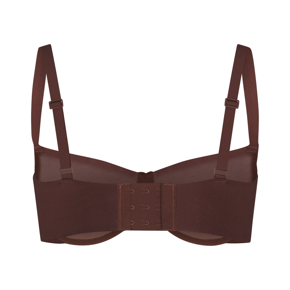 Skims NO SHOW MOLDED UNLINED Balconette Bra Cocoa | VWFH79546