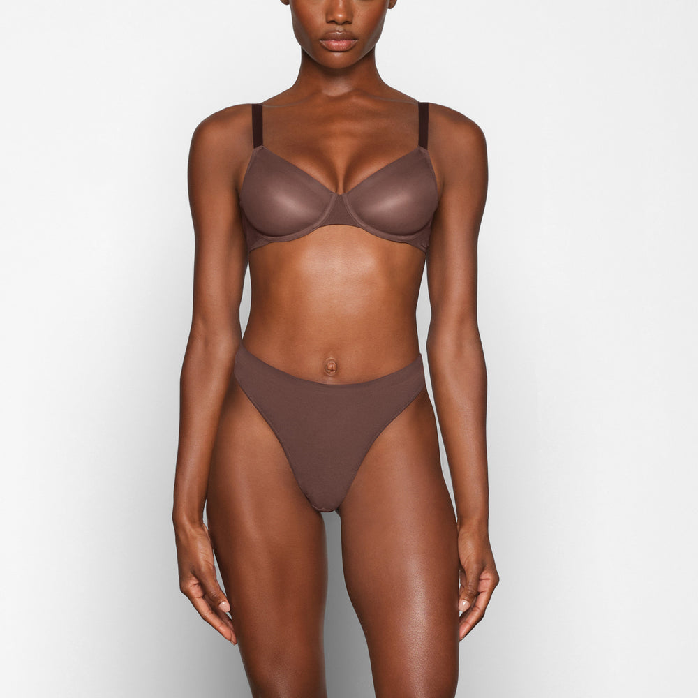 Skims NO SHOW MOLDED UNLINED Demi Bra Cocoa | FBDI75063