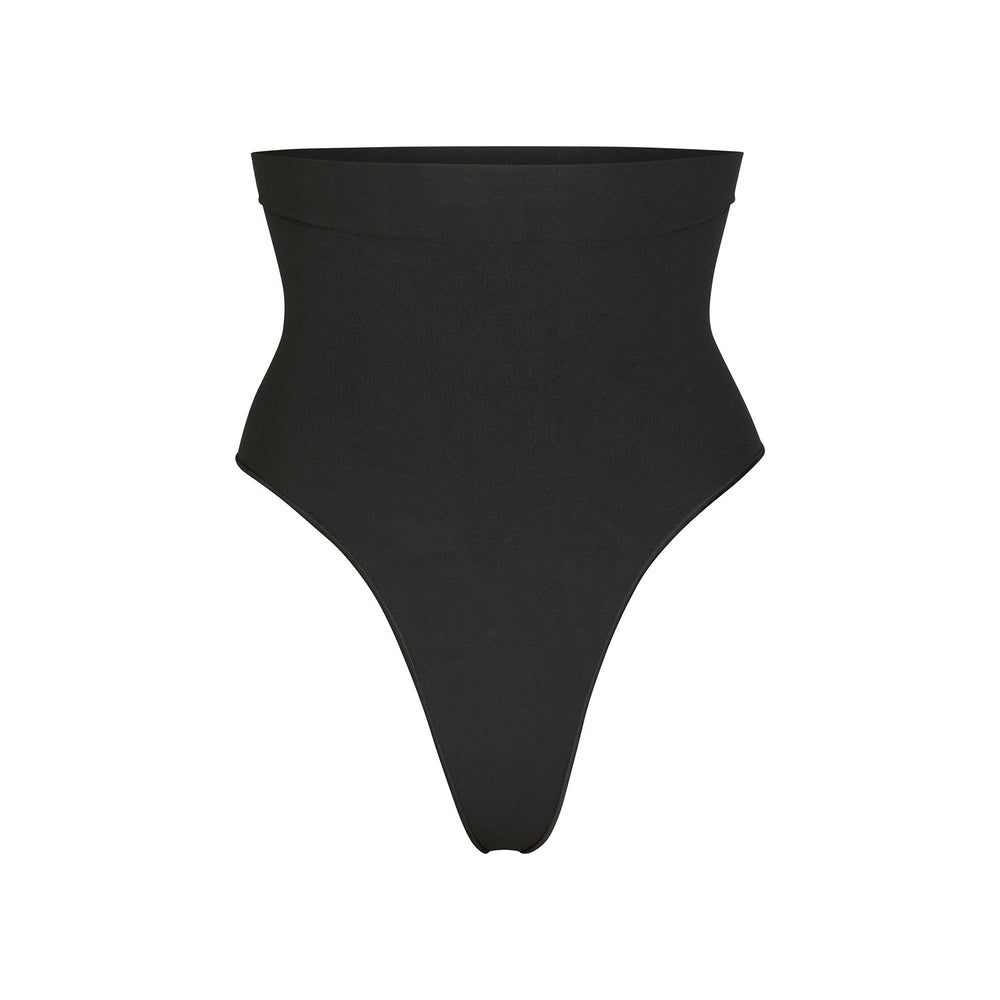 Skims SCULPTING MID WAIST Thong Onyx | WDNO64579