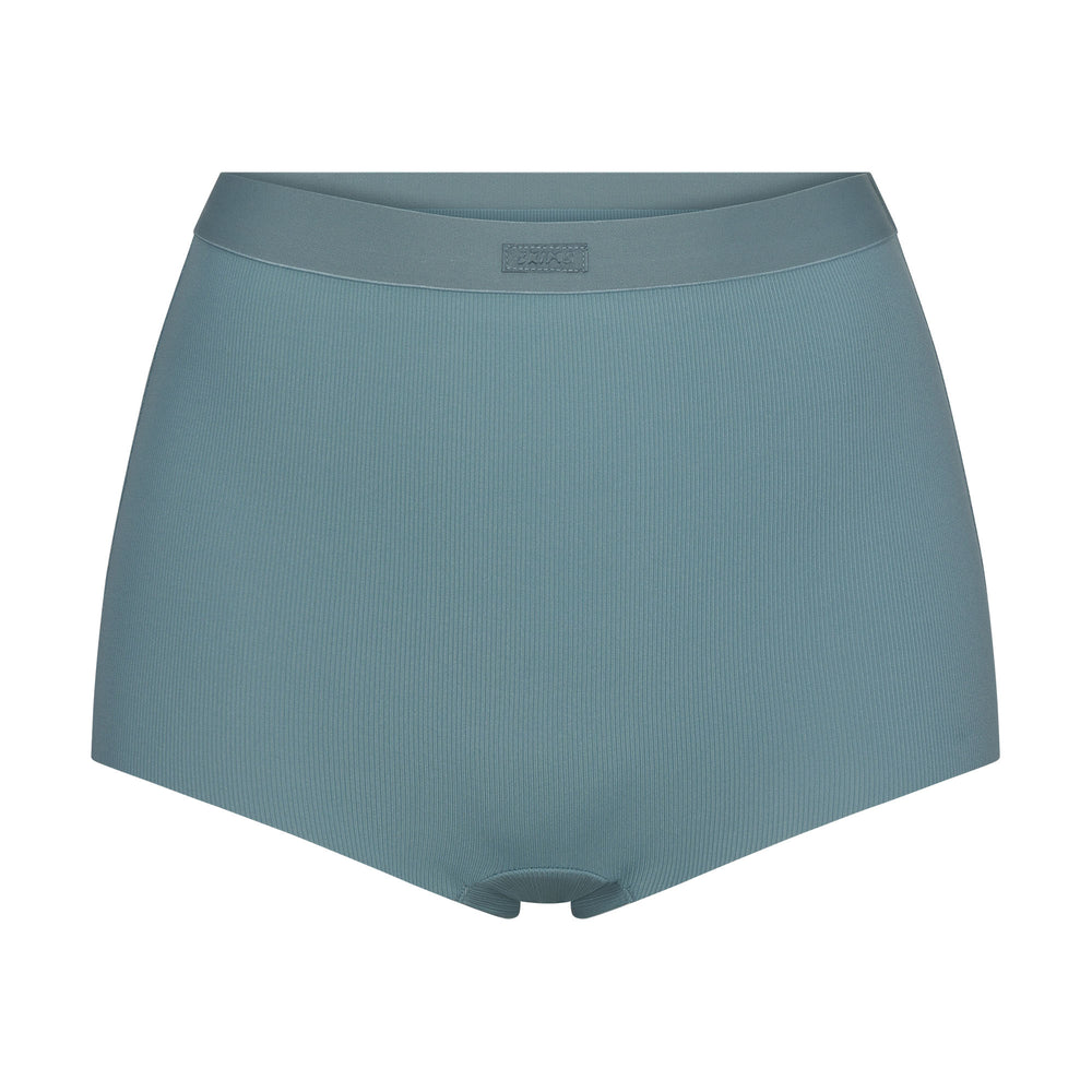 Skims SMOOTH RIB Boy Short Kyanite | EBQK21567