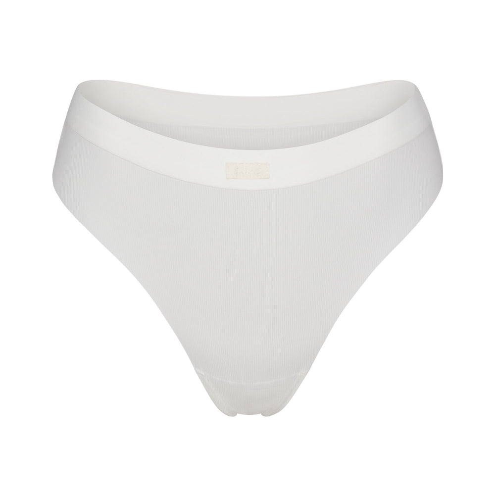 Skims SMOOTH RIB Thong Marble | LTXP10763