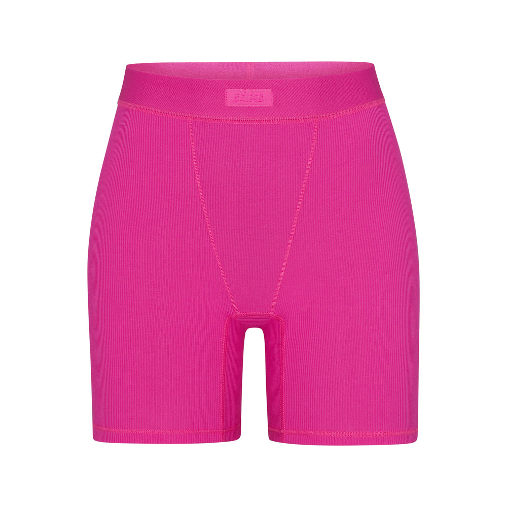 Skims SOFT LOUNGE Boxer Shorts Hot Pink | SQYK75340