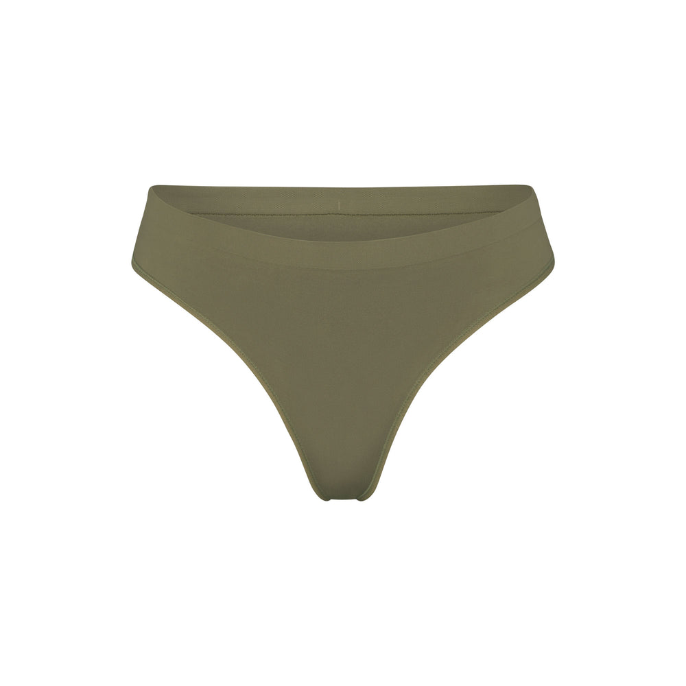 Skims SOFT SMOOTHING Thong Army Green | CIBL81097