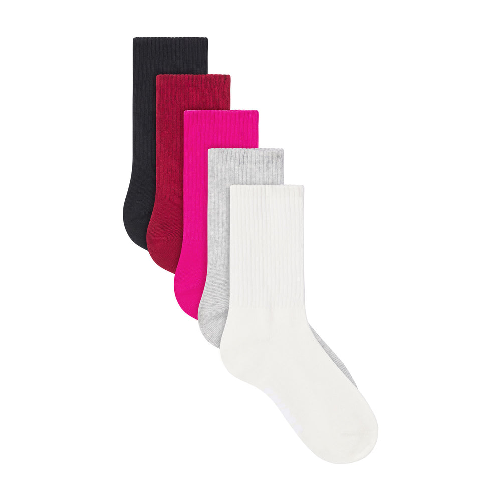 Skims SPORT CREW PACK Socks Brick Multi | CZAW30961