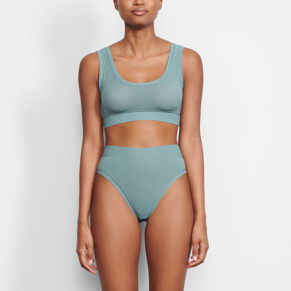 Skims SUMMER MESH SCOOP Bralette Arctic | YUWI45329