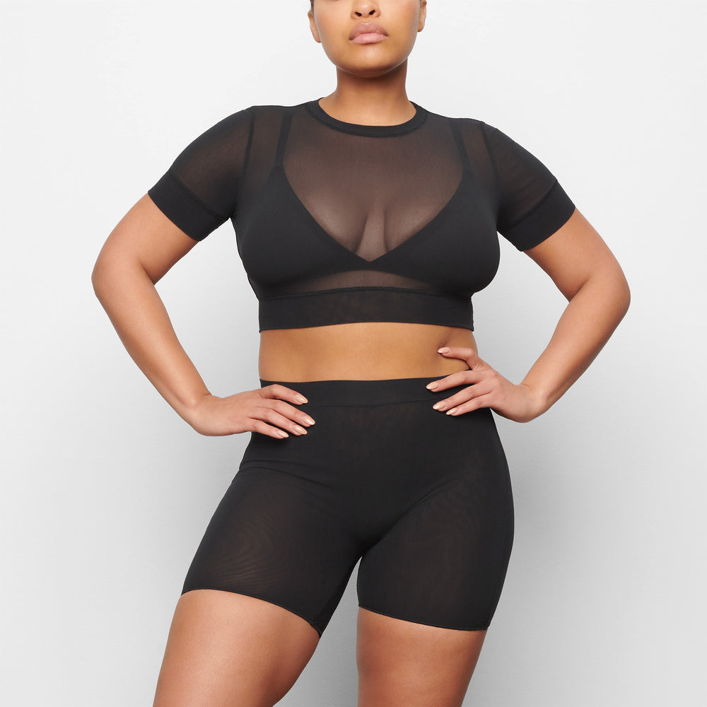 Skims SUMMER MESH Shorts Onyx | TQBA90427