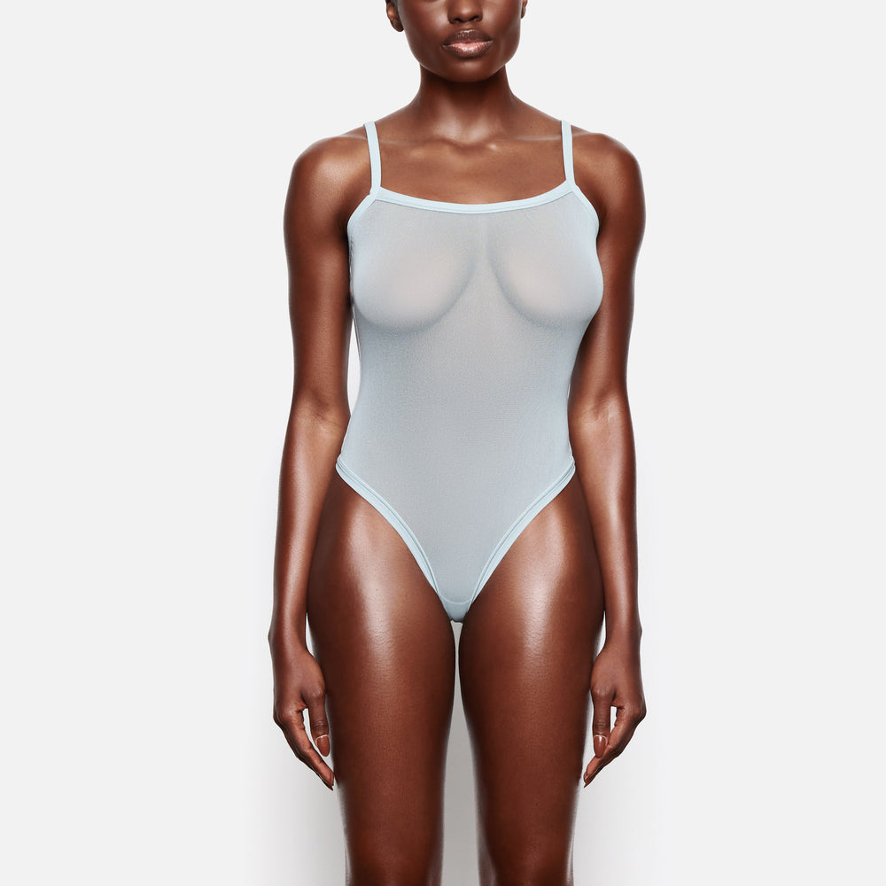 Skims SUMMER MESH Strappy Bodysuit Sky | CEVW05327