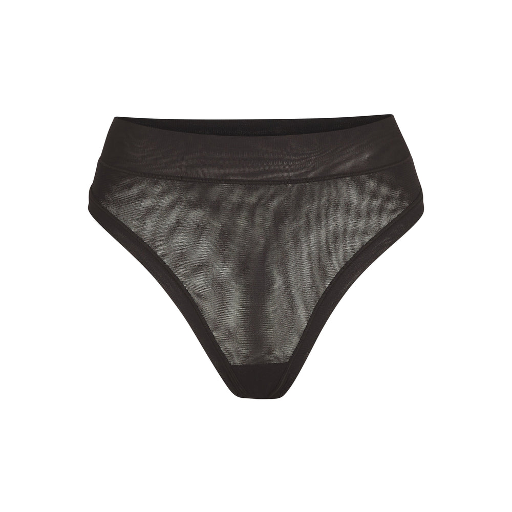 Skims SUMMER MESH Thong Onyx | QIKX03829