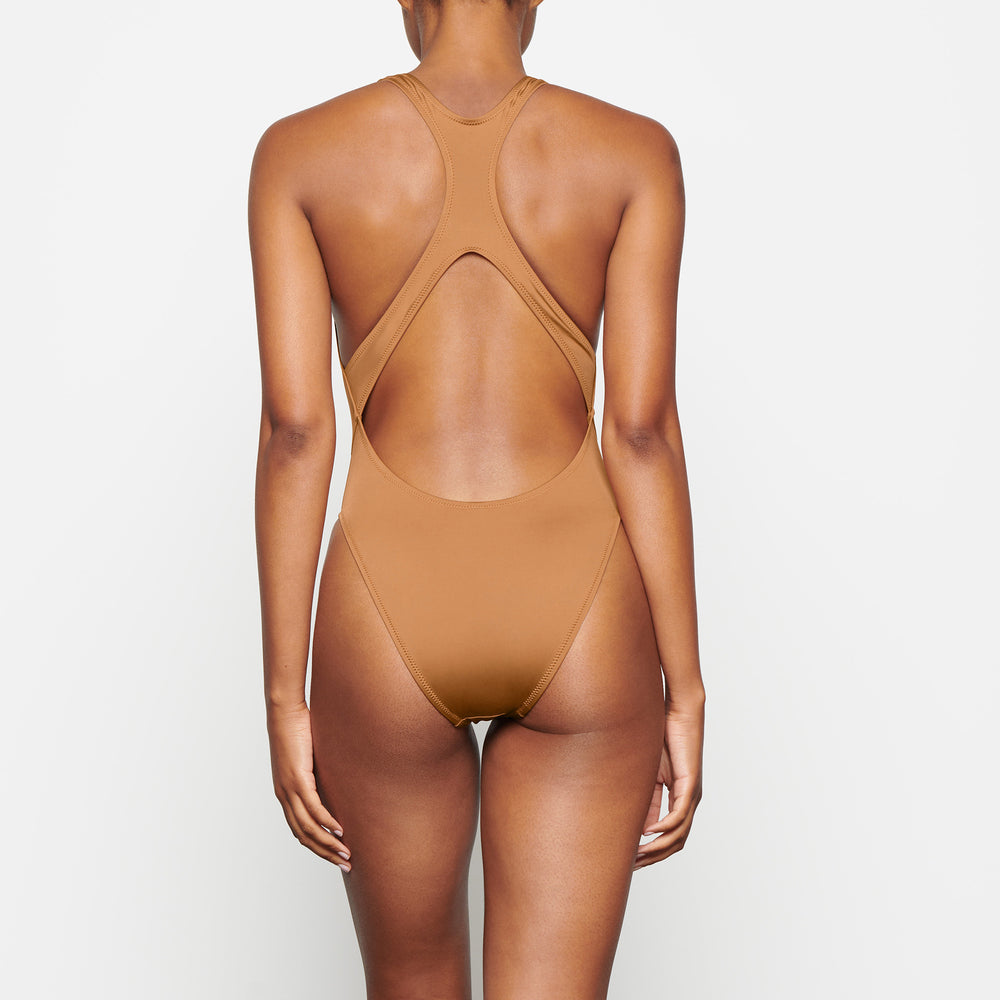 Skims SWIM CUT OUT MONOKINI One Piece Almond | KTRY35864