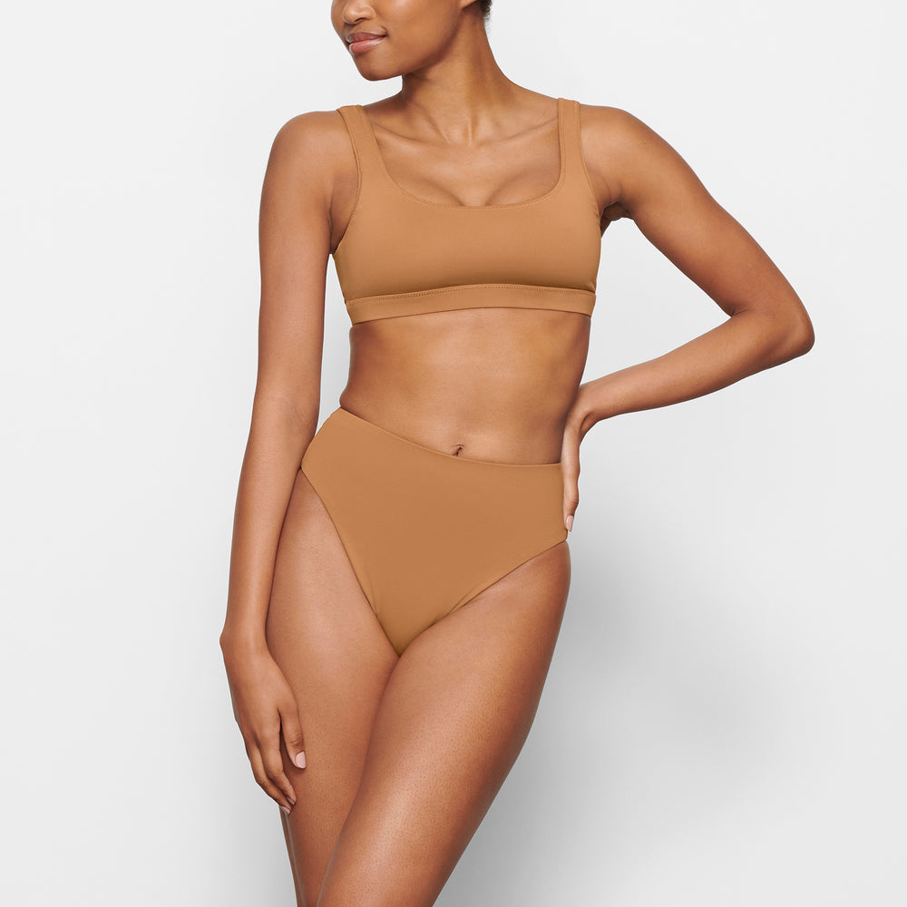 Skims SWIM MID WAIST BOTTOMS Two Pieces Almond | AULT87435