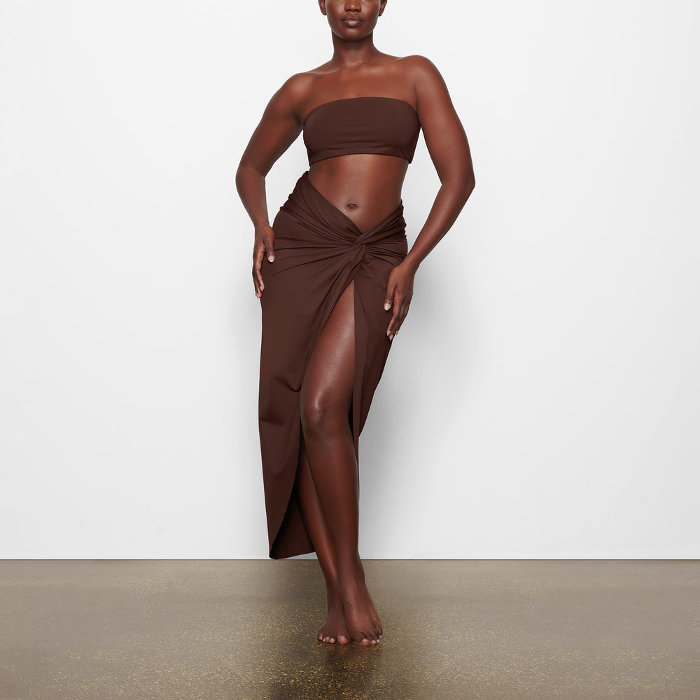 Skims SWIM SARONG Skirt Cocoa | MUCW95328