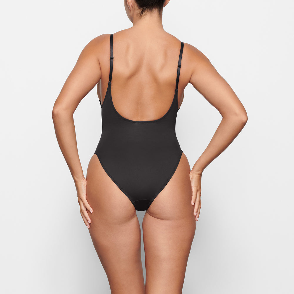 Skims SWIM SCOOP NECK One Piece Onyx | VYQK06178