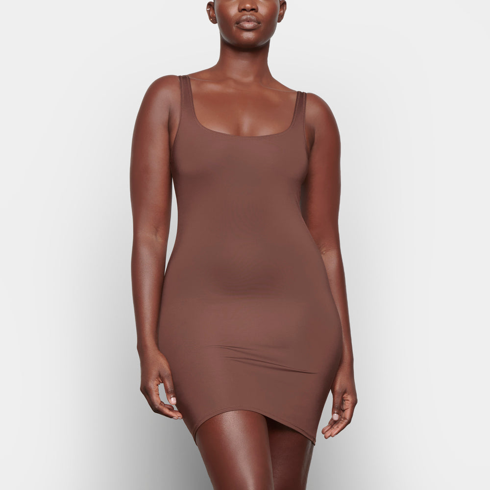 Skims SWIM TANK Dress Cocoa | FYEP74569