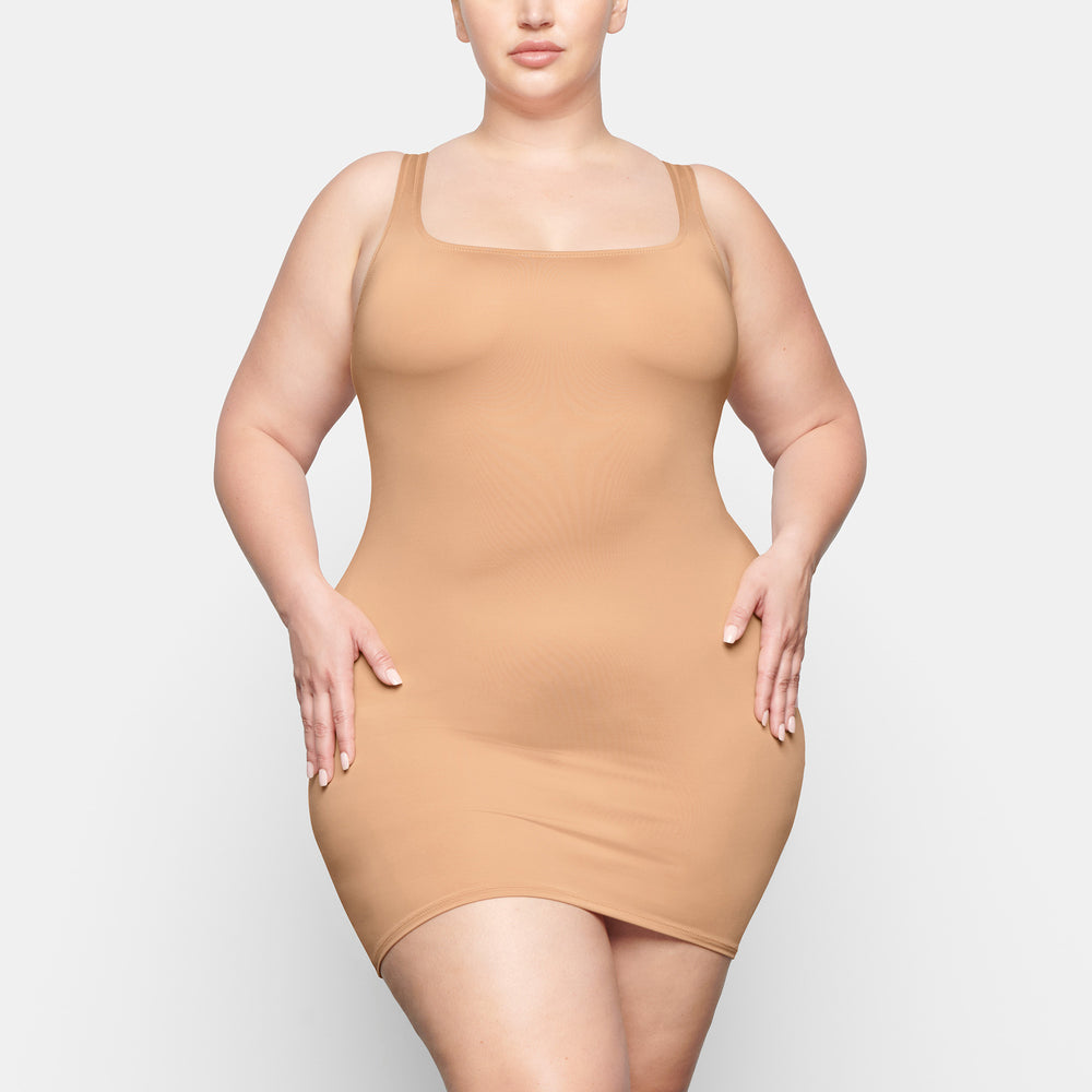 Skims SWIM TANK Dress Ochre | UKIW12946