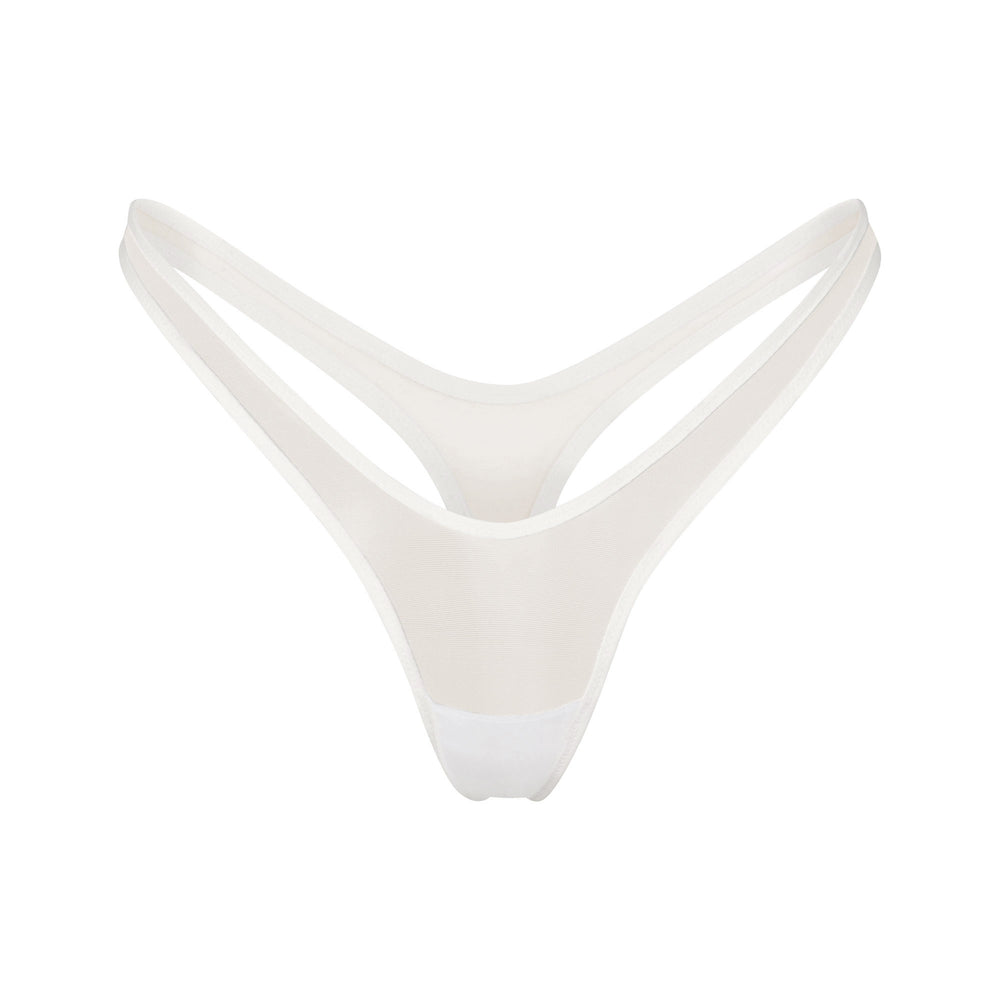 Skims ULTRA FINE MESH MICRO DIPPED Thong Marble | TKVZ30817